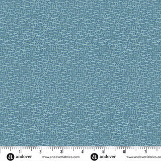 Sewing Bird – Quilting Cotton – Tweed – Blueberry