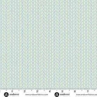 Sewing Bird – Quilting Cotton – Chevron – Seafoam