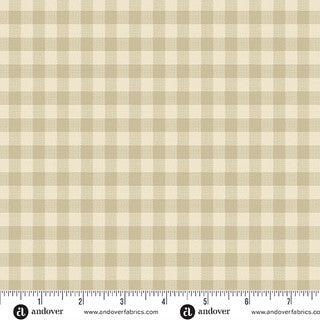 Special Delivery - Quilting Cotton Fabric - Gingham - Linen