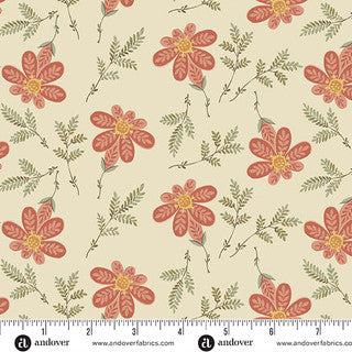 Laundry Line - Wide Back Quilting Fabric - Laundry Line - Apron Strings - Cream - 108"