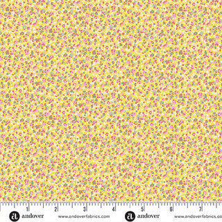 Petite Fleur - Quilting Cotton - Petals - Yellow