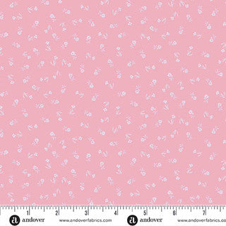 Petite Fleur - Quilting Cotton - Sprig - Pink