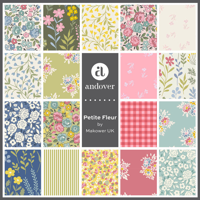 Petite Fleur - Quilting Cotton - Meadow - Cream