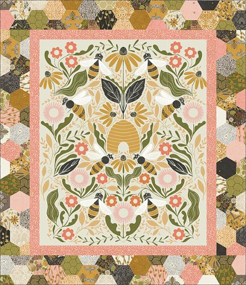 Quilt Pattern - Bee Garden Quilt - Panel Quilt