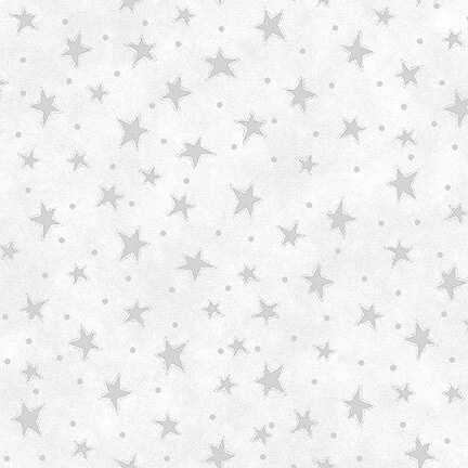 Starry Basics - Quilting Cotton - Lt Gray