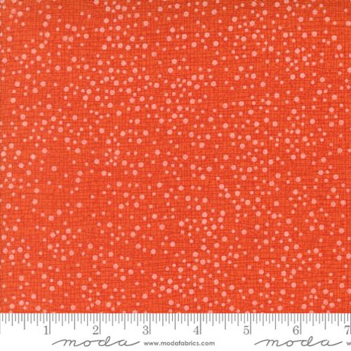 Dotty Thatched - Quilting Cotton Fabric - Tangerine