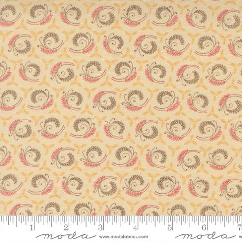 Wild Orchid - Quilting Cotton Fabric - Vanilla Bean - Natural