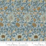 Morris Manor - Quilting Cotton Fabric - Evenlode Floral - Sky