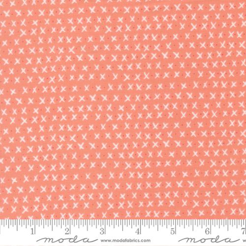 Lucky - Quilting Cotton Fabric - Xs and Os - Flower