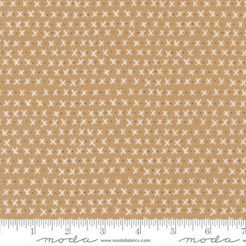 Lucky - Quilting Cotton Fabric - Xs and Os - Sand
