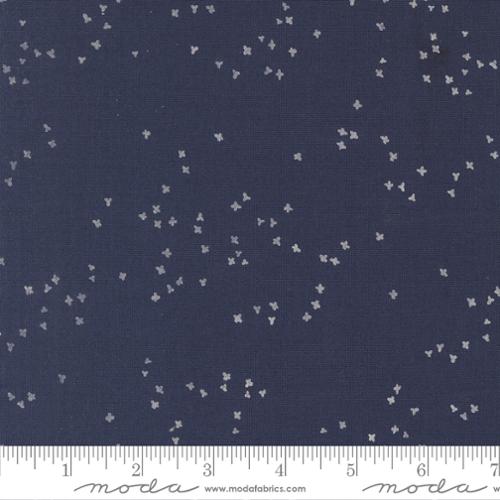 Brookside - Quilting Cotton Fabric - Flower Dot Small - Slate