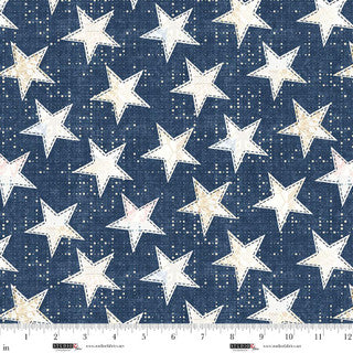Pieces of America - Quilting Cotton - Star - Blue