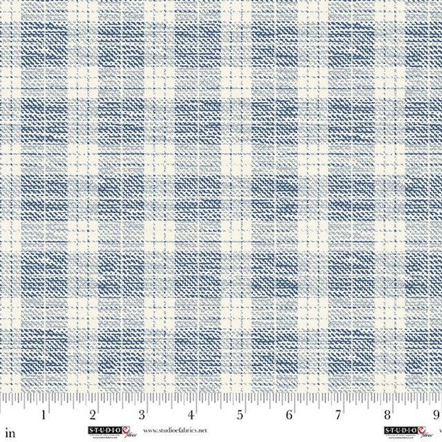 Pieces of America - Quilting Cotton - Plaid - Blue