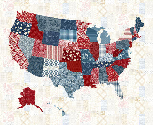 Pieces of America - Quilt Panel - USA Panel