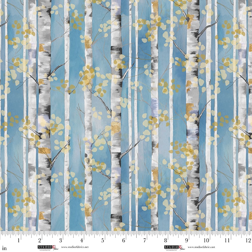 Behind Blue Eyes – Quilting Cotton Fabric – Slate – Blue