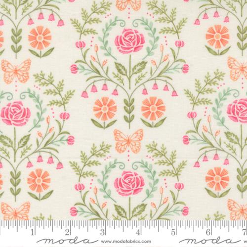 Kindness - Quilting Cotton - Damask - Dogwood