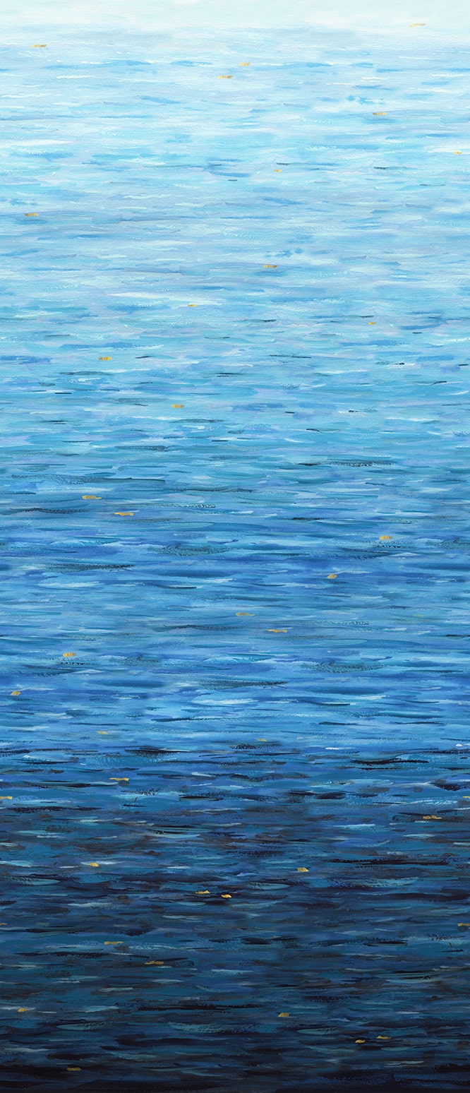 Behind Blue Eyes – Quilting Cotton Fabric – Pacific – Blue