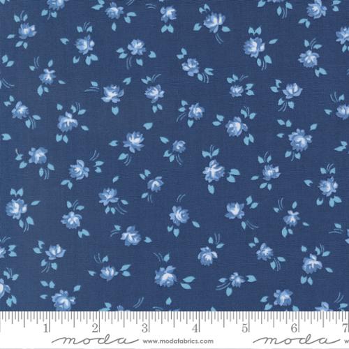 Blueprint - Quilting Cotton Fabric - Grace Small Floral - Navy Tonal