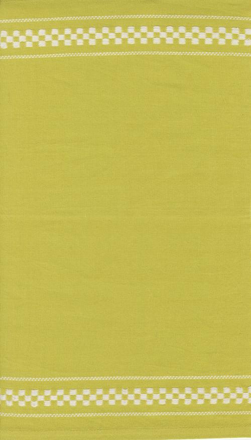Rosie - 16 Inch Cotton Toweling -Woven Check Lime