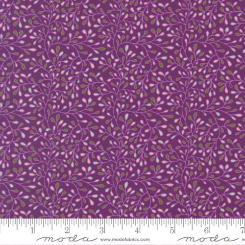 Floral Fondant - Cotton Fabric - Plum