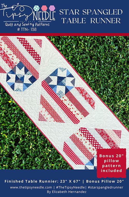 Quilt Pattern - Star Spangled Table Runner - Table Runner Pattern