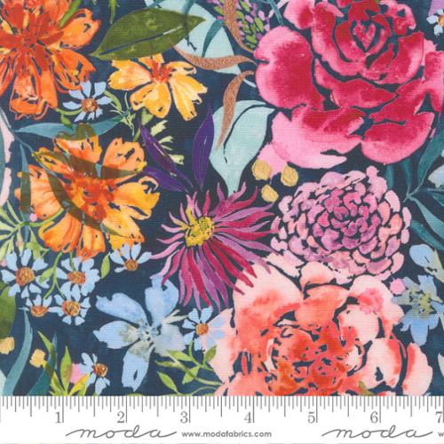 Soulstice Canvas - Quilting Cotton Fabric - Navy
