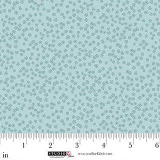 Layla - Quilting Cotton Fabric - Ditsie - Serene Blue