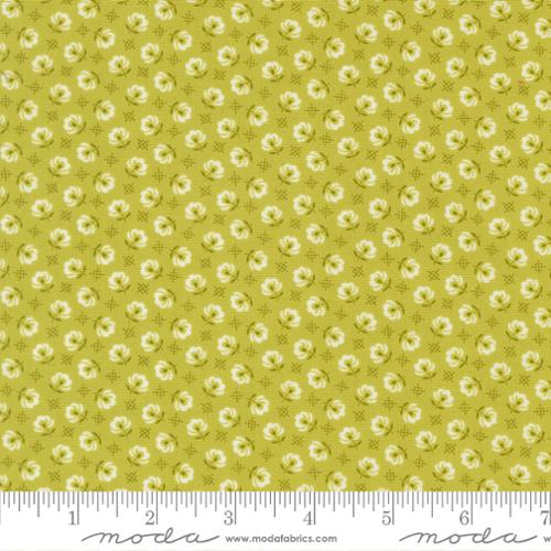 Rosie - Quilting Fabric - Prairie Toss Blenders Tiny Flowers - Green Apple