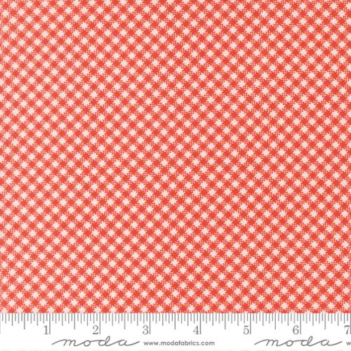 Rosie - Quilting Fabric - Gingham Checks - Strawberry