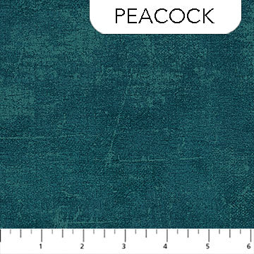 Canvas - Quilting Cotton Fabric - Peacock