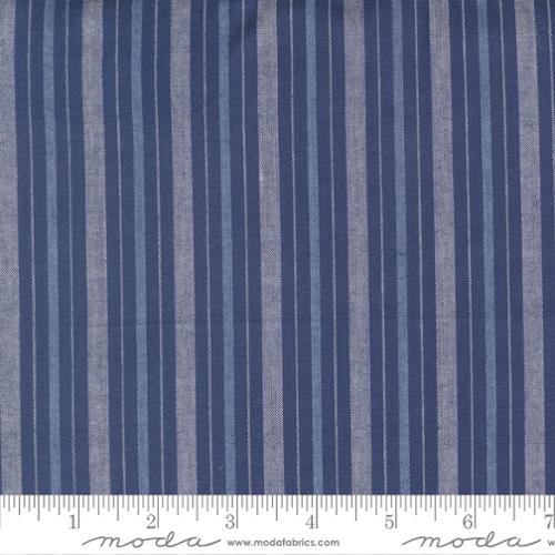 Summer Solstice Wovens - Quilting Cotton Fabric - Checks Plaids Stripes - Nautical Blue