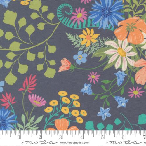 Cannon Beach - Quilting Cotton - Dusk - Misty Meadow Large Floral