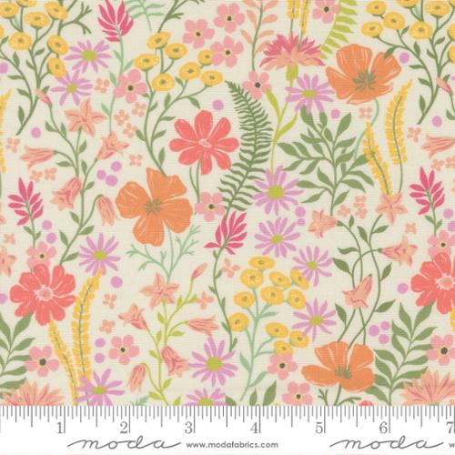 Cannon Beach - Quilting Cotton - Cream - Coastal Blooms Florals