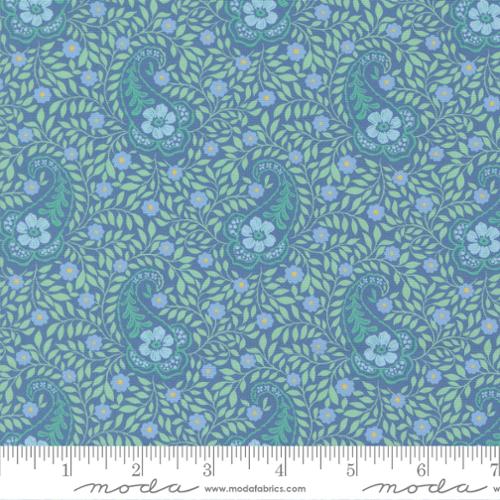 Cannon Beach - Quilting Cotton - Lake - Aberdeen Paisley Floral