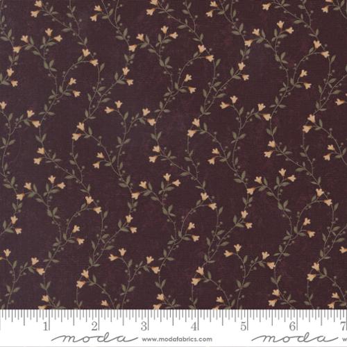 Quail Run - Quilting Cotton Fabric - Creeping Vine Florals Vines - Mulberry