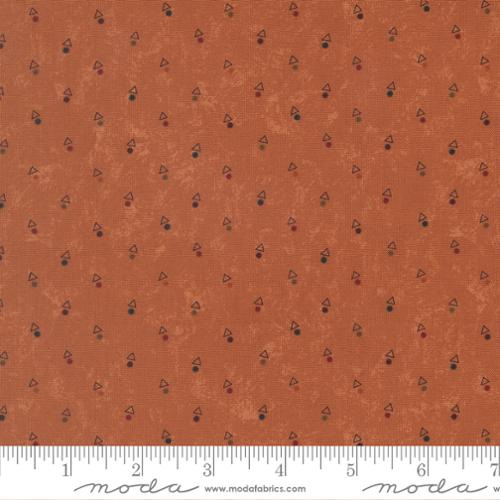 Quail Run - Quilting Cotton Fabric - Triangle Dot Blenders - Pumpkin