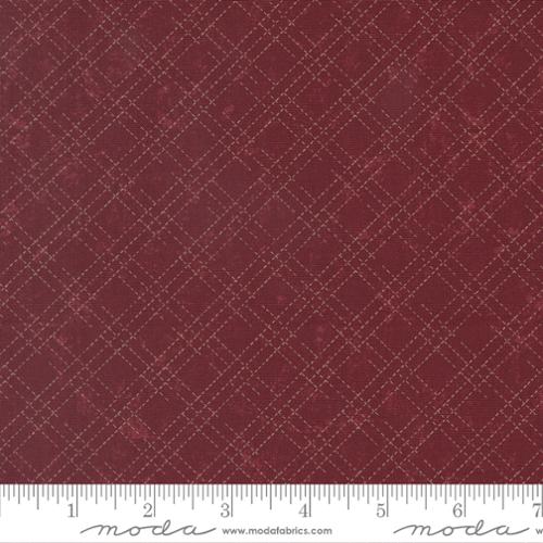 Quail Run - Quilting Cotton Fabric - Stitched Plaid Checks and Plaids - Brick