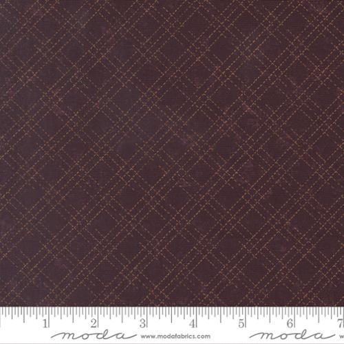 Quail Run - Quilting Cotton Fabric - Stitched Plaid Checks and Plaids - Mulberry