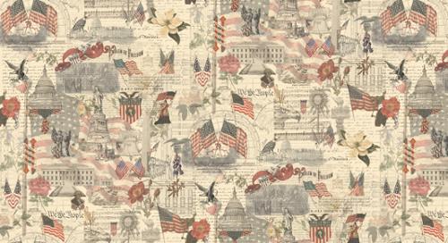 3 Sisters Patriotic - Quilting Cotton - Americana Patriotic - Porcelain