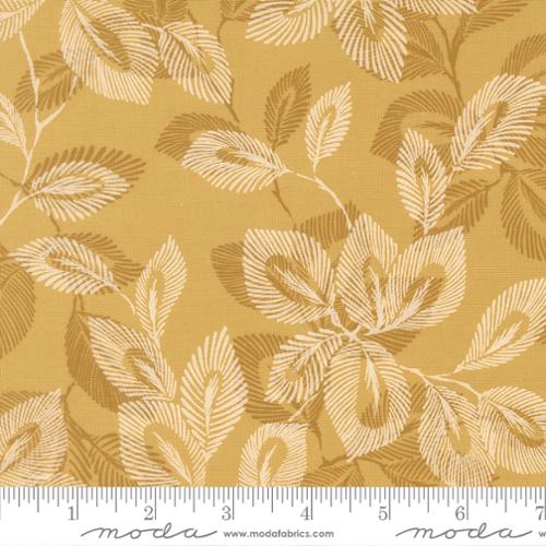 Arabesque - Quilting Cotton - Palm Blenders Leaf - Honey