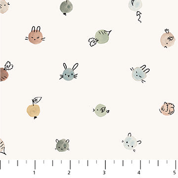 Cotton-Tale – Quilting Cotton Fabric – Dots – Cream