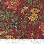 Wheatland - Quilting Cotton Fabric - Floral - Cornflower Dark Blue