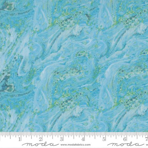 Saltwater - Quilting Cotton Fabric - Seaside Surf Blenders Water - Surf