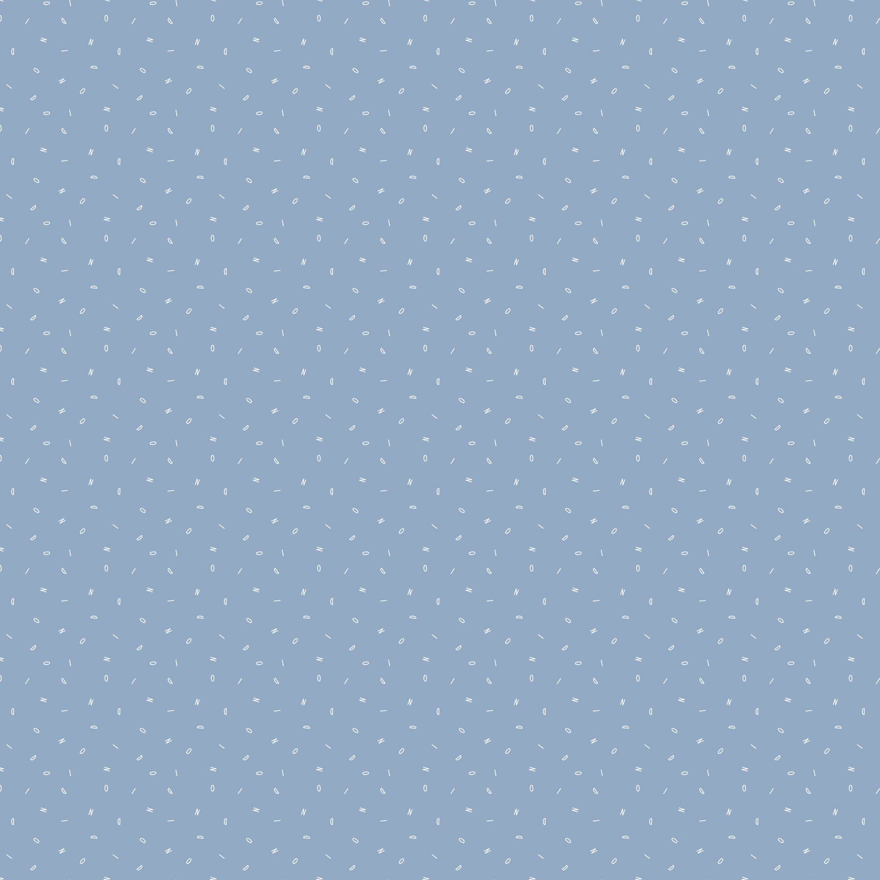 Fossil Folks – Quilting Cotton Fabric – Letters – Blue
