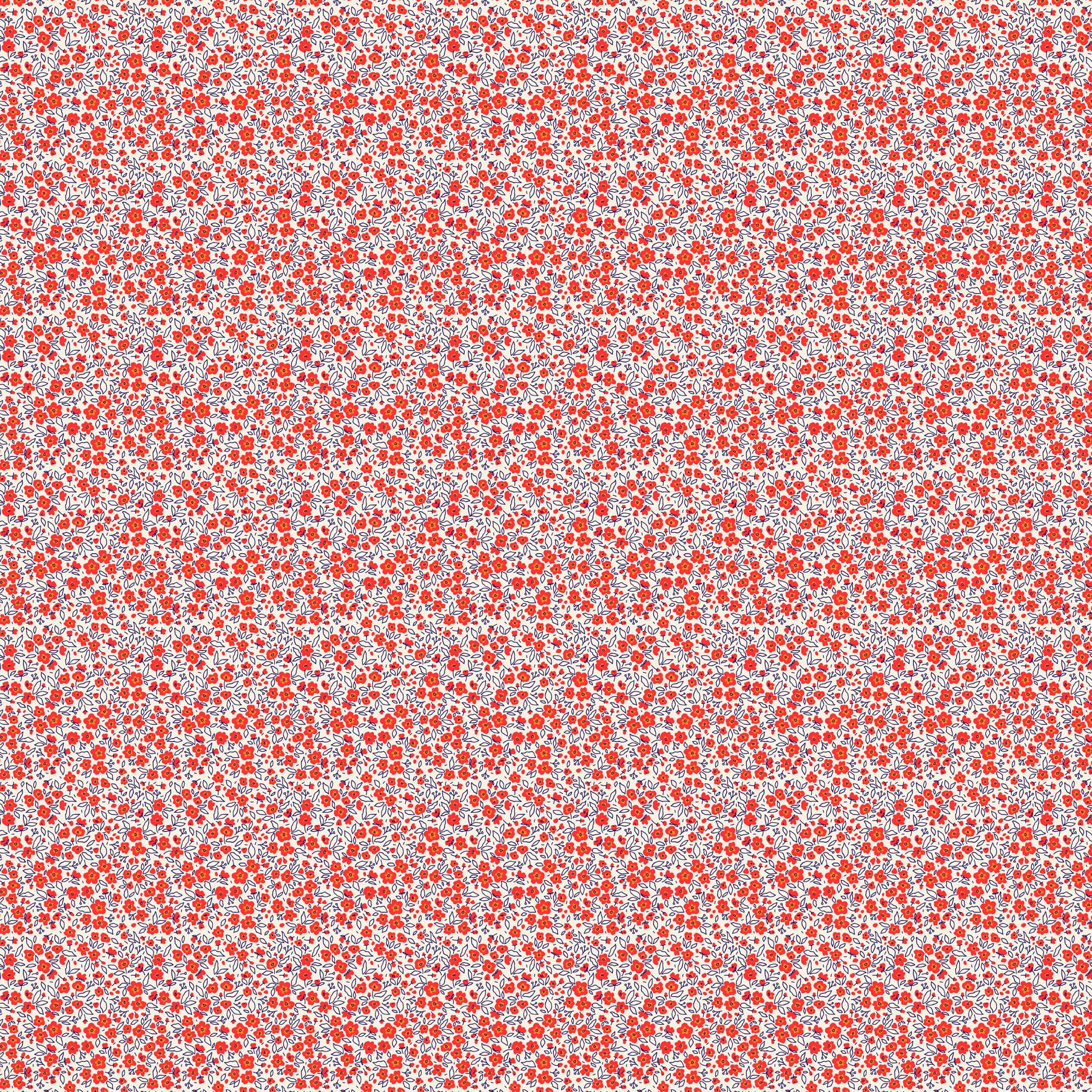 Pocket Posies – Quilting Cotton Fabric – Floral Dapple – Red