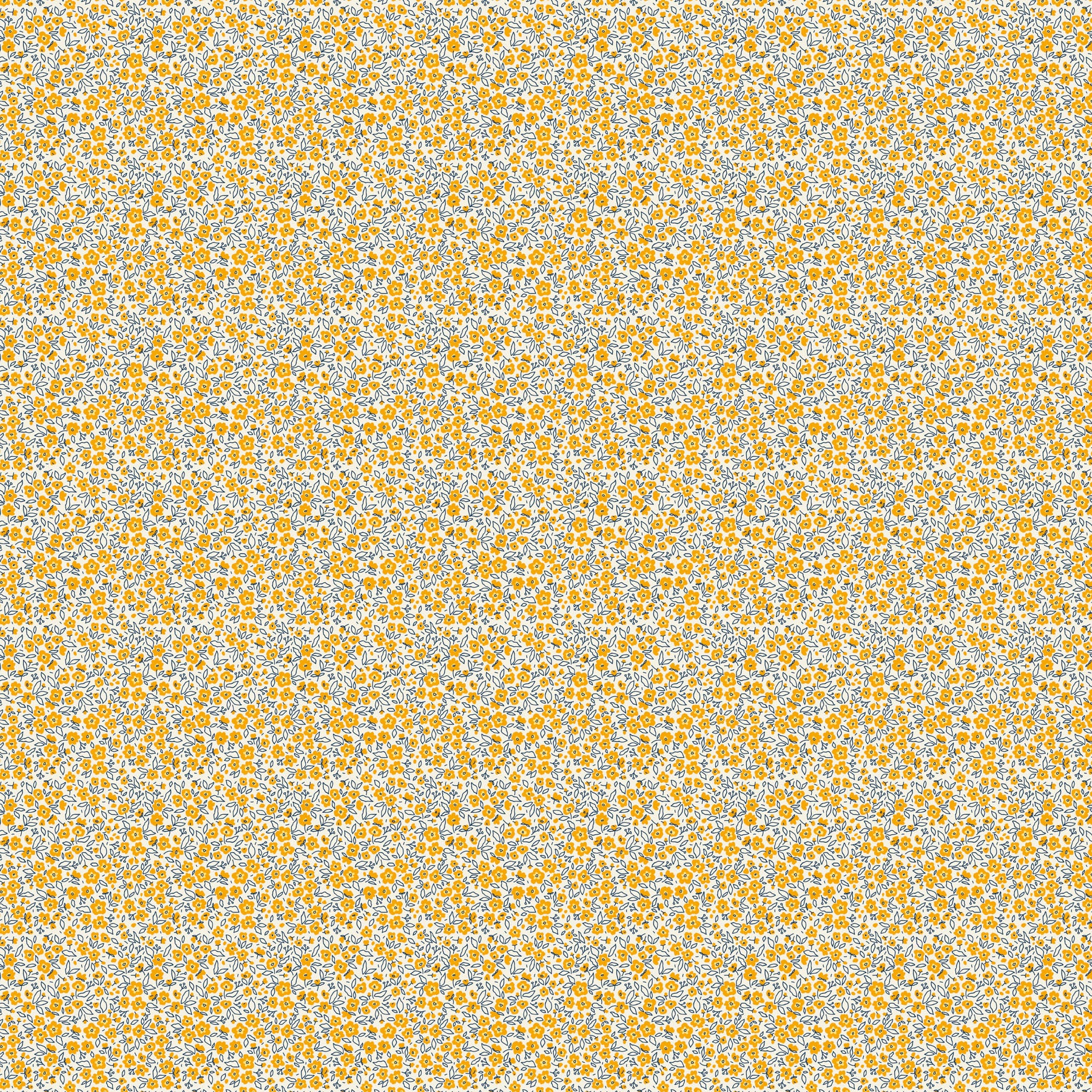 Pocket Posies – Quilting Cotton Fabric – Floral Dapple – Gold