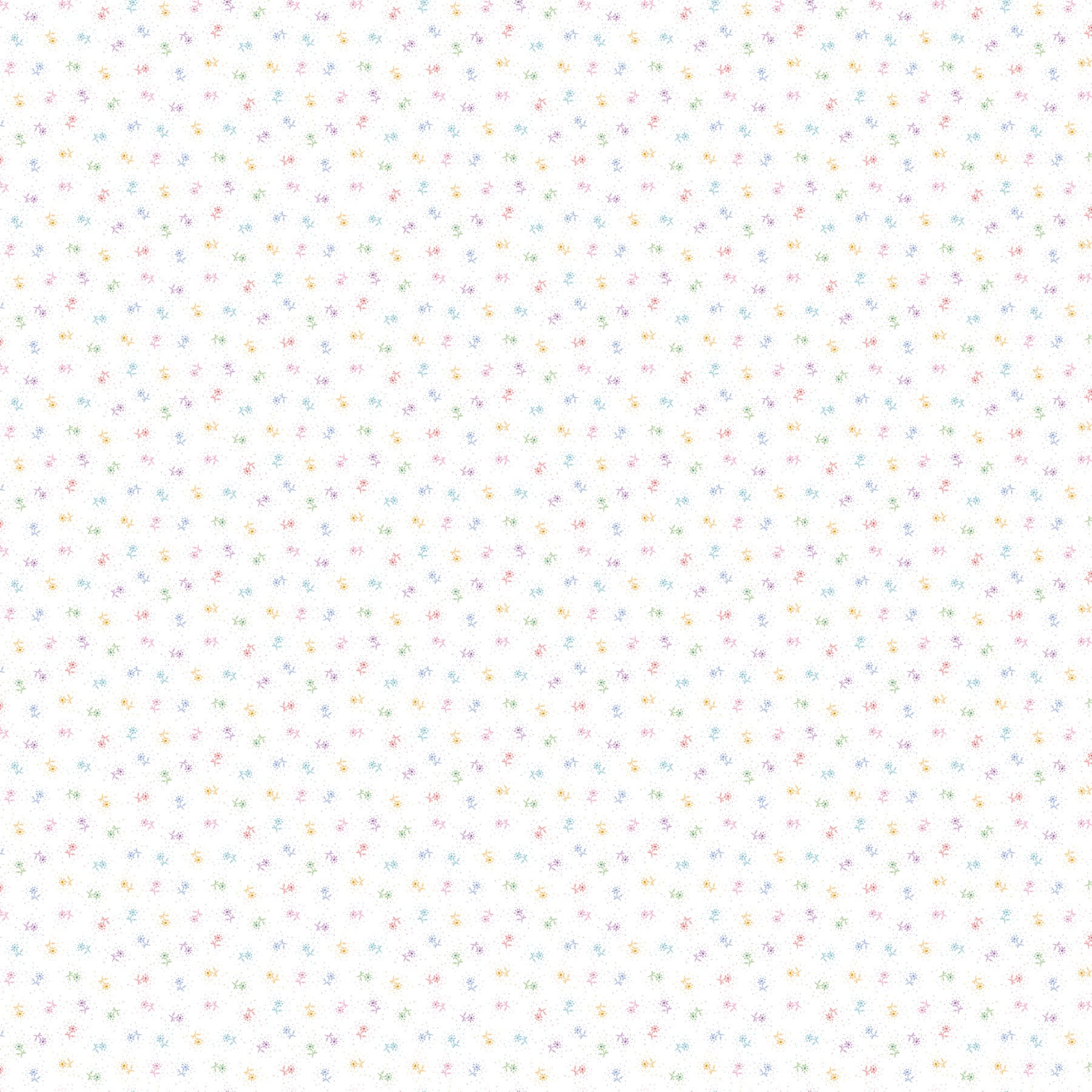 Pocket Posies – Quilting Cotton Fabric – Ditsy Daisy – White