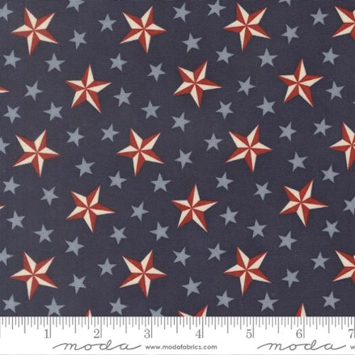 Precut Fabrics - America 250 Years - Tossed Stars - Loyalty Blue