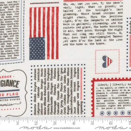 Independence Day - Quilting Cotton - All Things American Americana - Vanilla