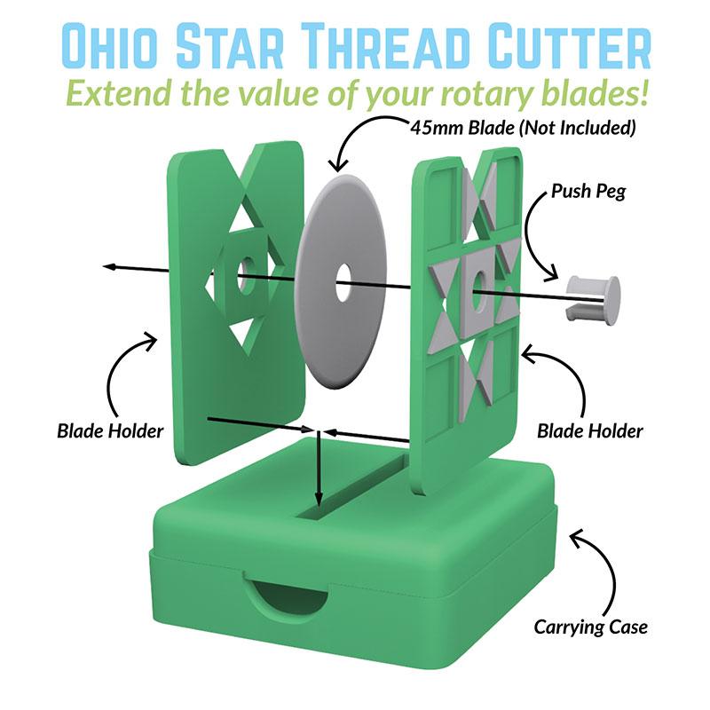 Cutting Tool - Ohio Star Thread Cutter - Green